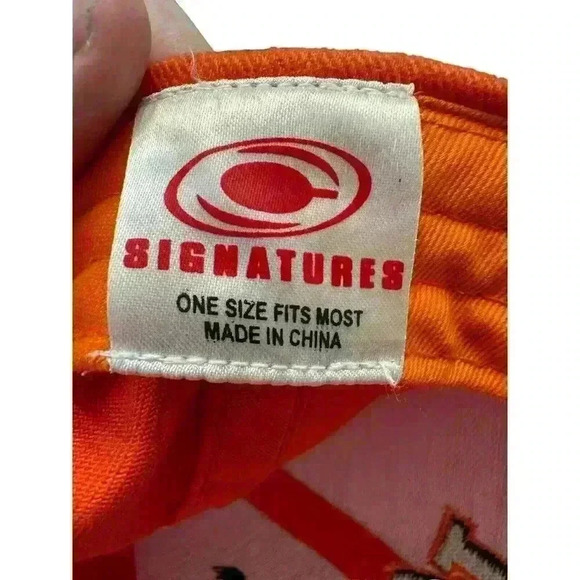 Official Signatures Auburn‎ University Tigers Orange Adjustable Baseball Cap Hat - Picture 3 of 6